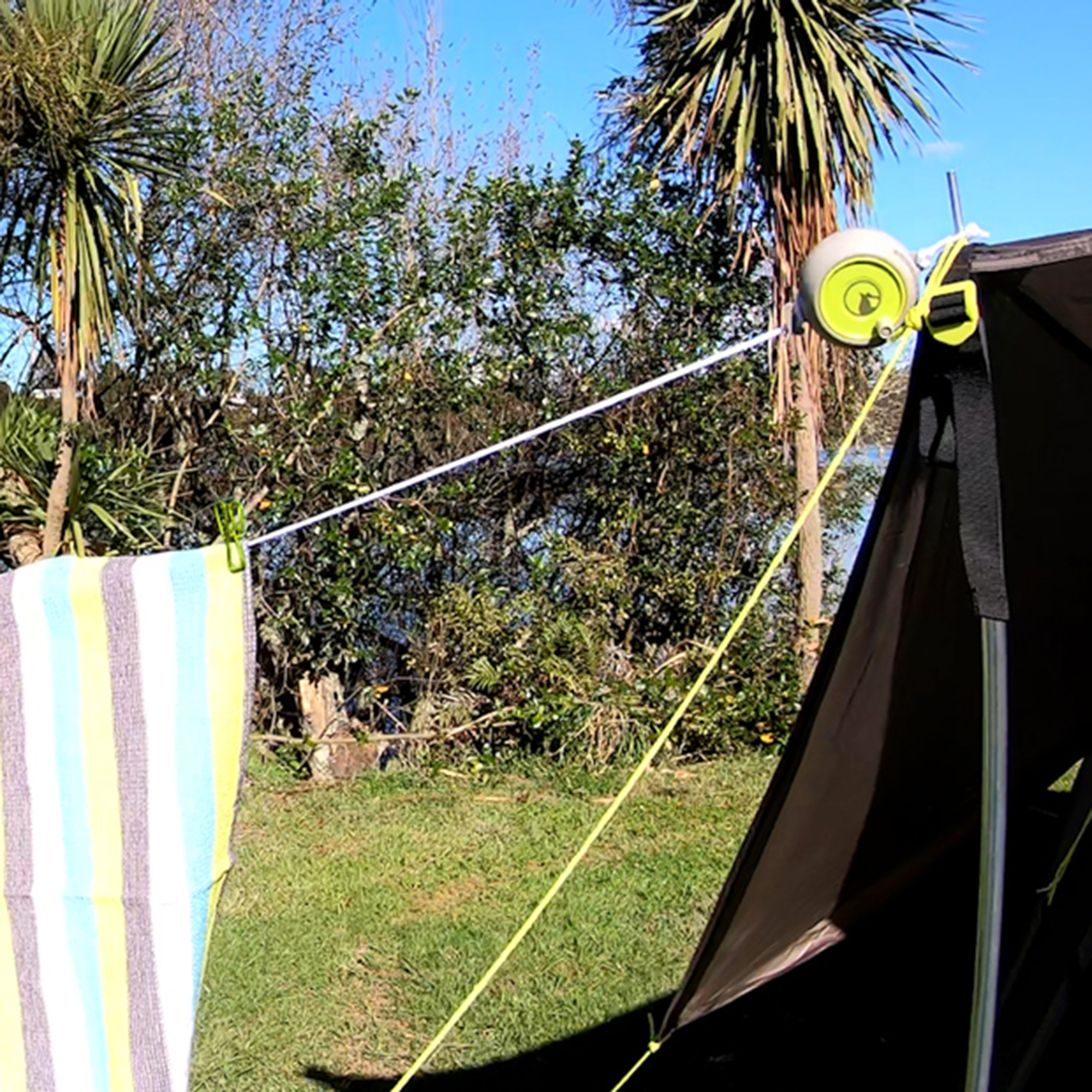 Wind Up Camp Clothes Line