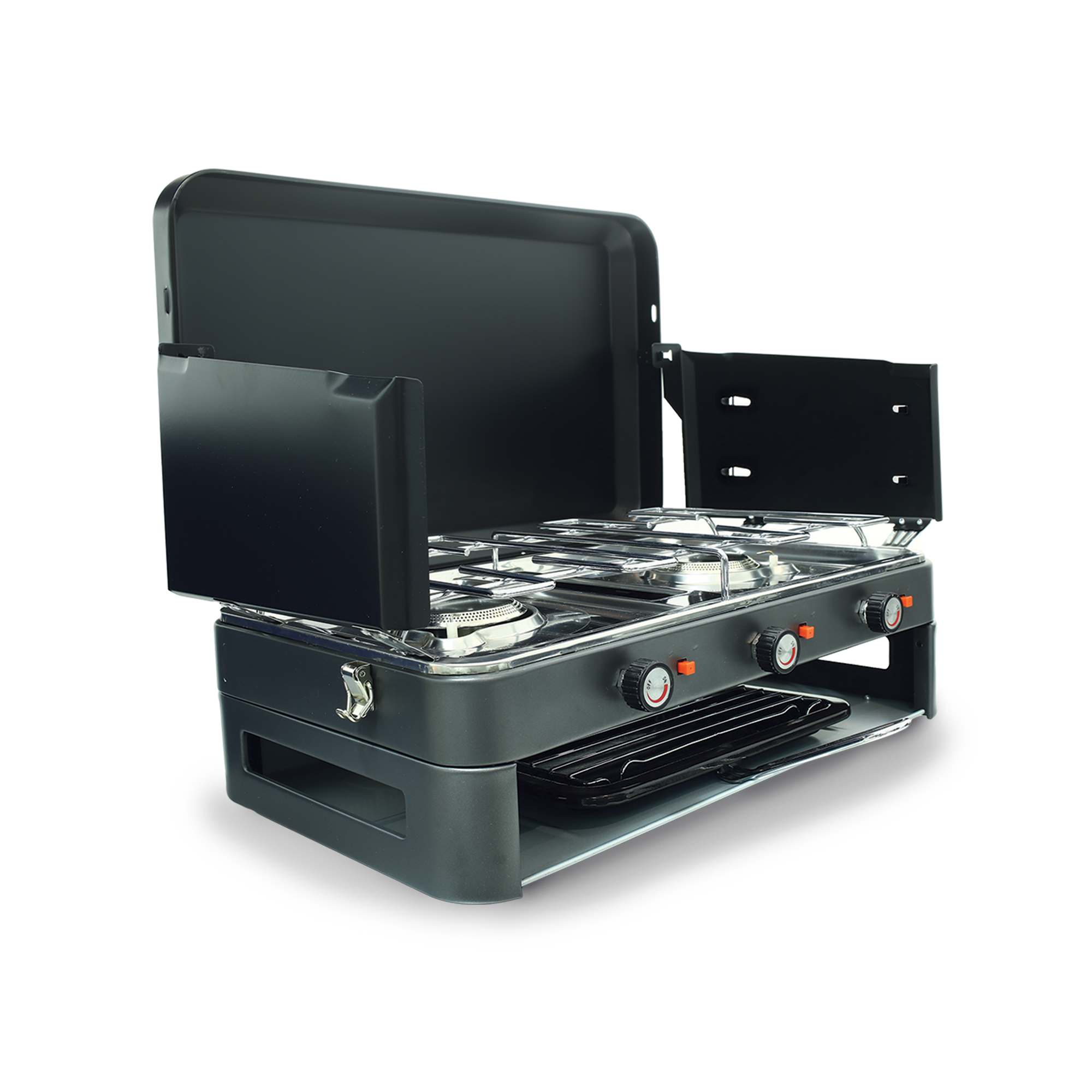 2 Burner Deluxe & Grill Camp Stove