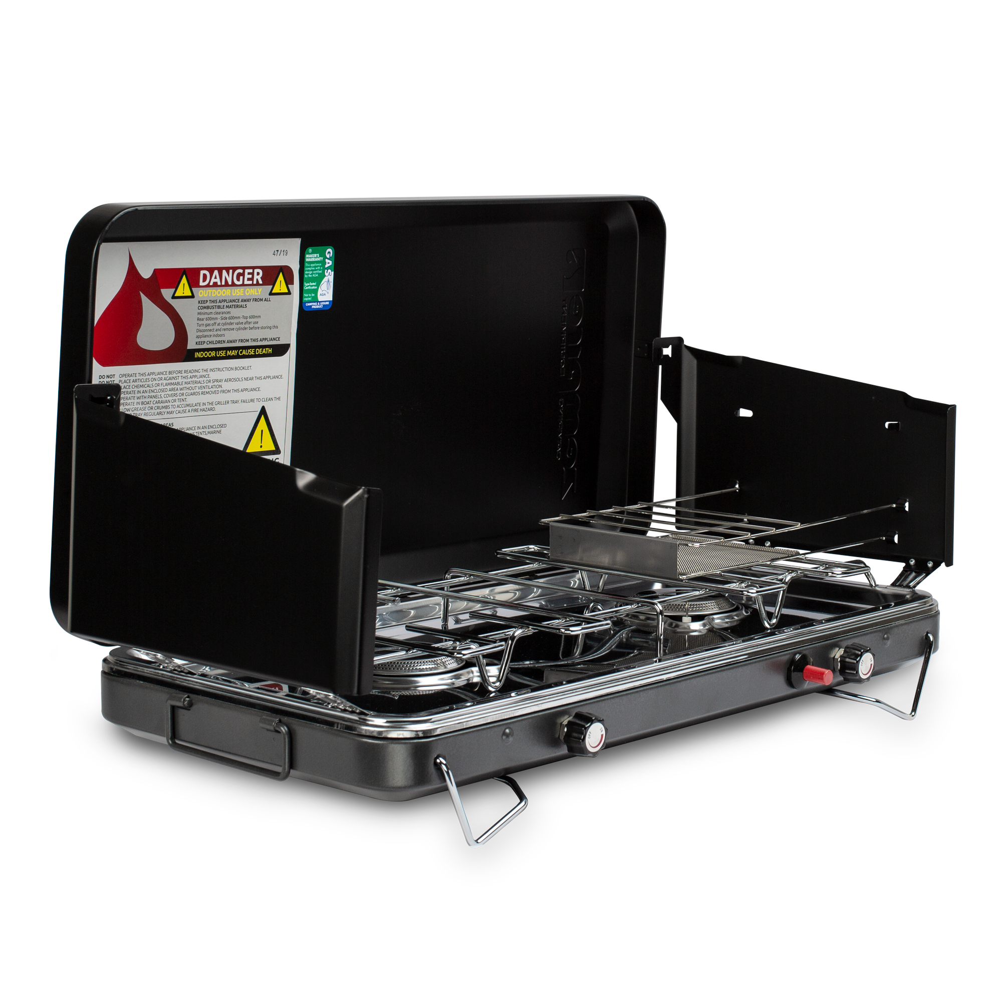2 Burner Deluxe Wide Camp Stove