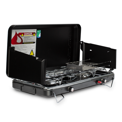 2 Burner Deluxe Wide Camp Stove