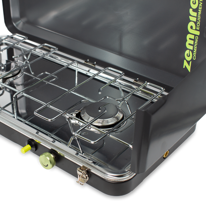 2 Burner Deluxe Wide Camp Stove