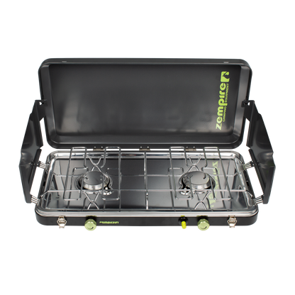 2 Burner Deluxe Wide Camp Stove