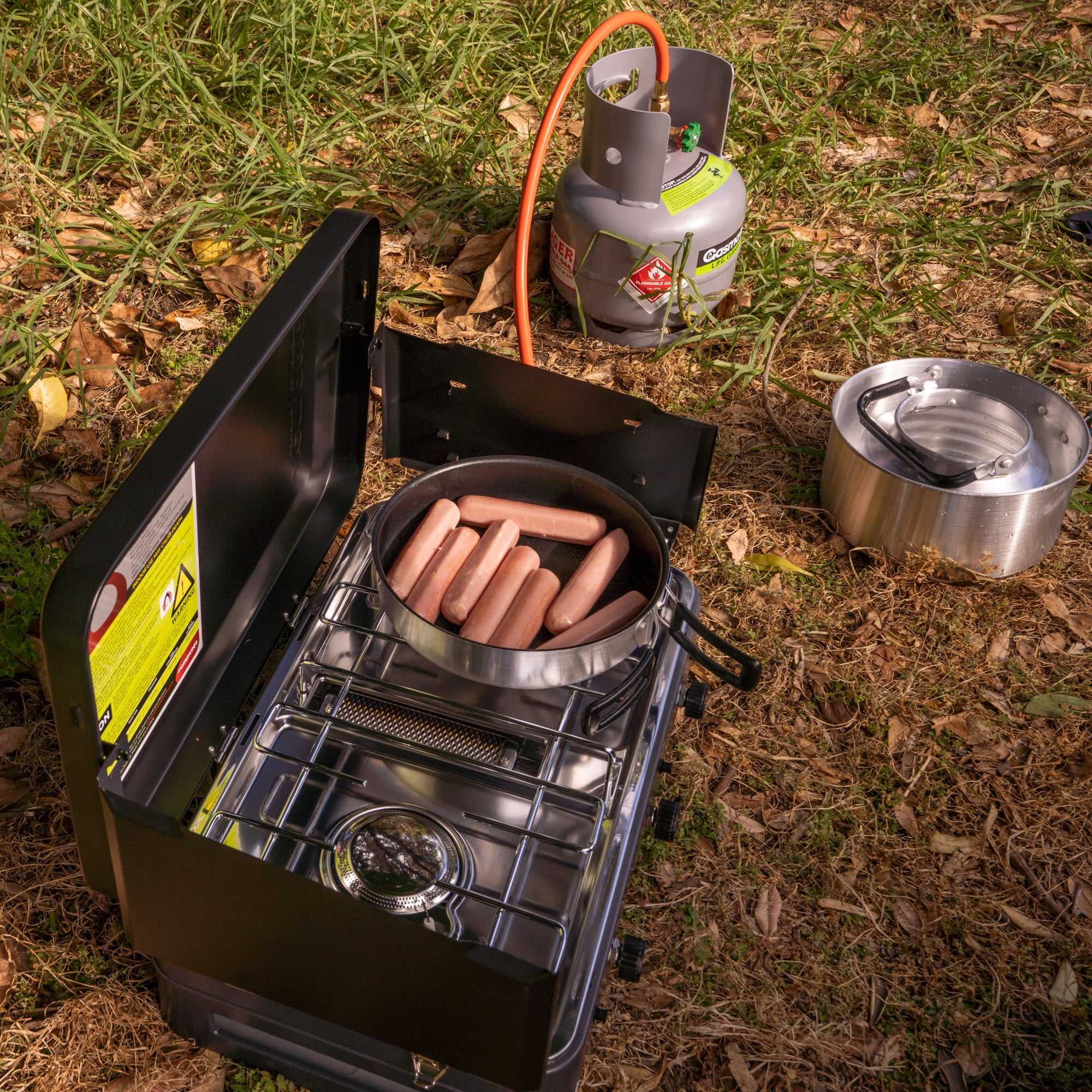 2 Burner Deluxe & Grill Camp Stove