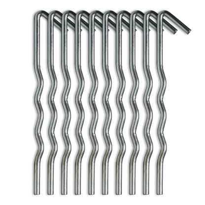Crinkle Cut Tent Pegs / Stakes 8mm (10pcs)
