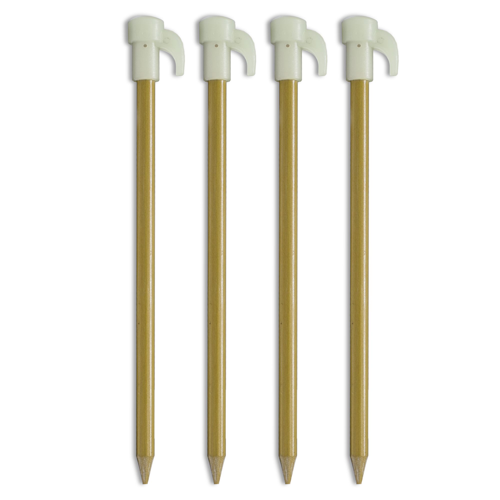 Fibreglass Glow Tent Pegs (4pcs) : Camping Gear