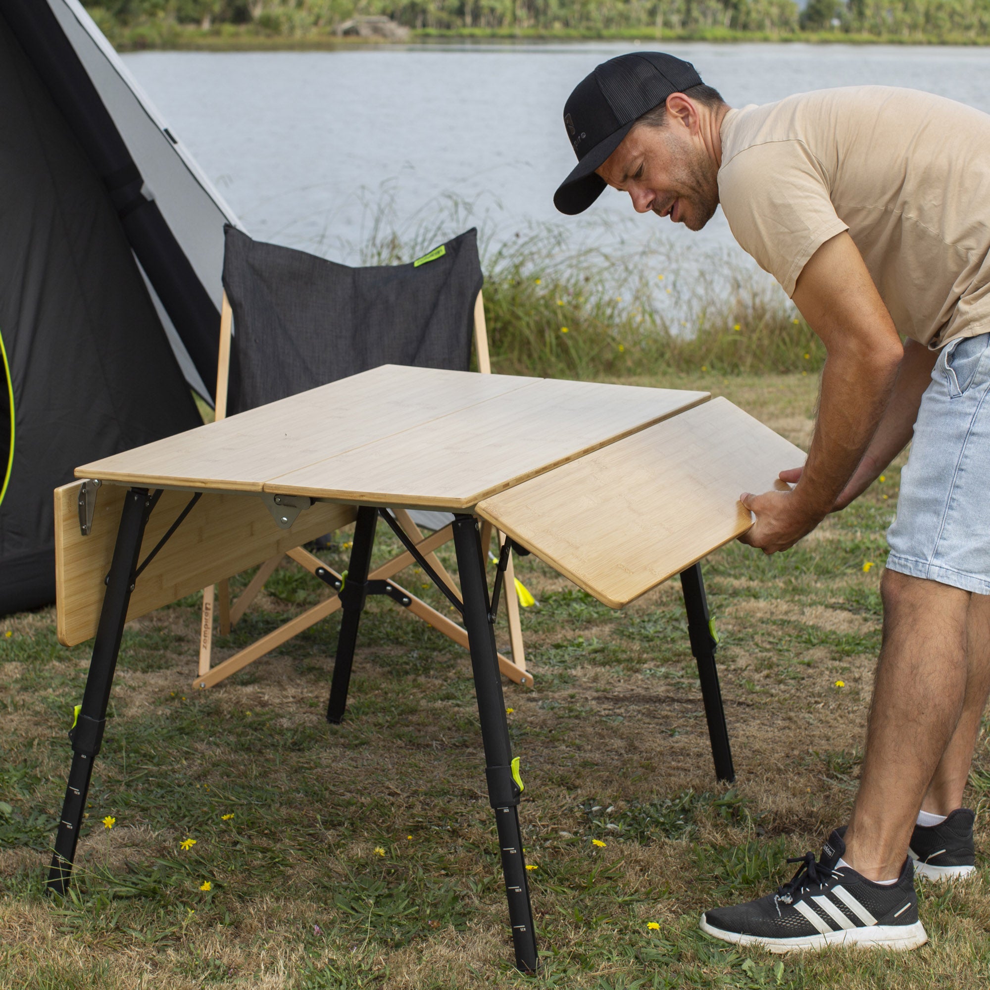 Kitpac Pro X-Large Bamboo Camp Table