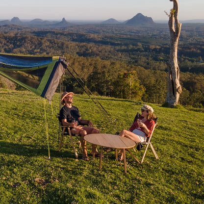 Kitpac Round V2 Bamboo Camp Table