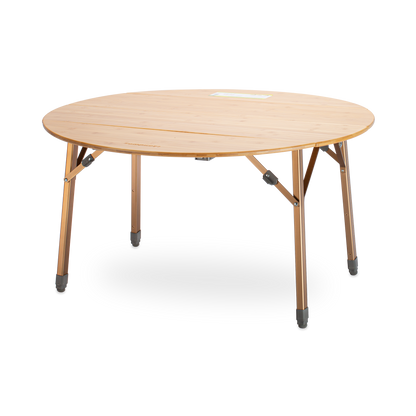 Kitpac Round V2 Bamboo Camp Table