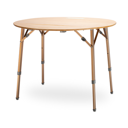 Kitpac Round V2 Bamboo Camp Table