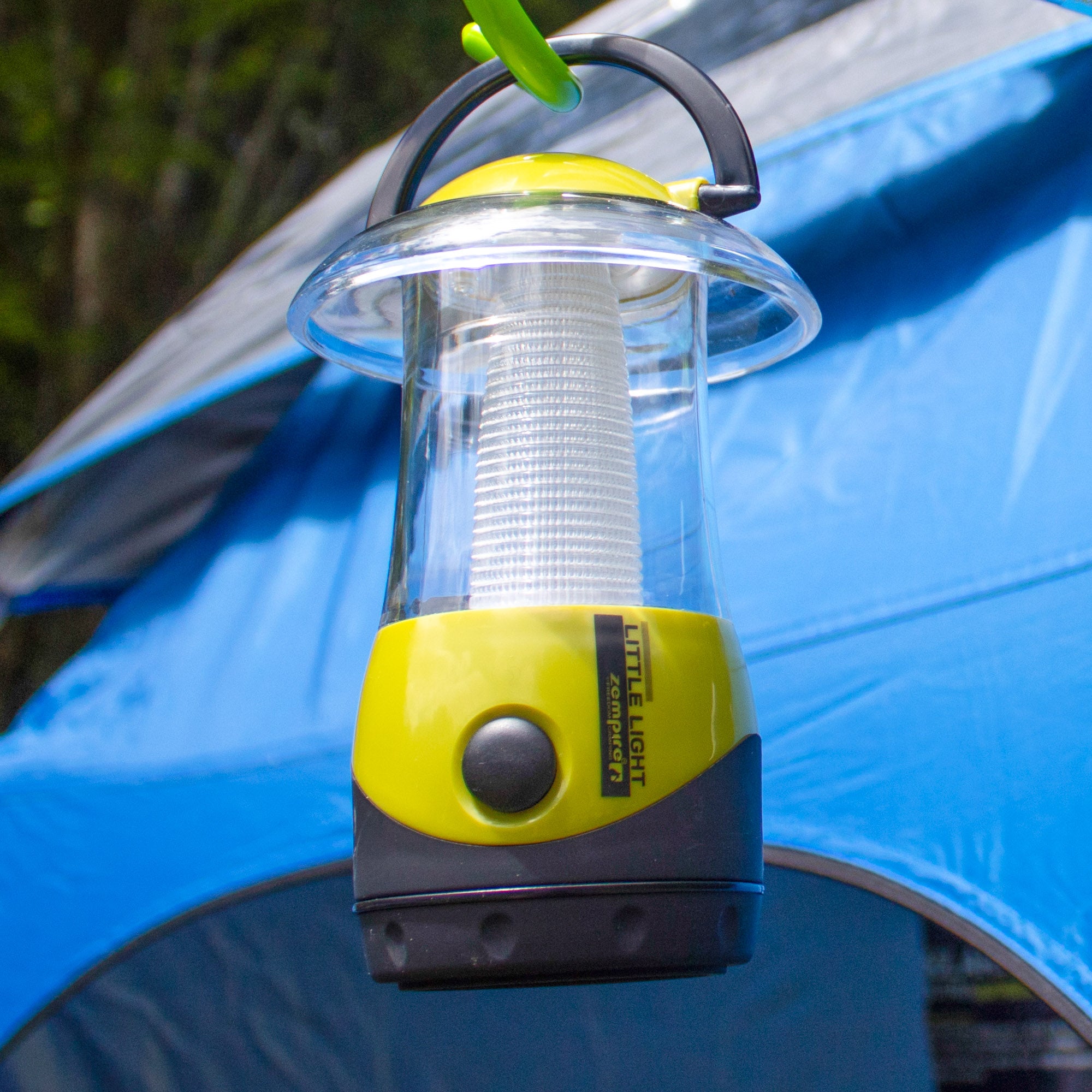 Yellow camping lantern 