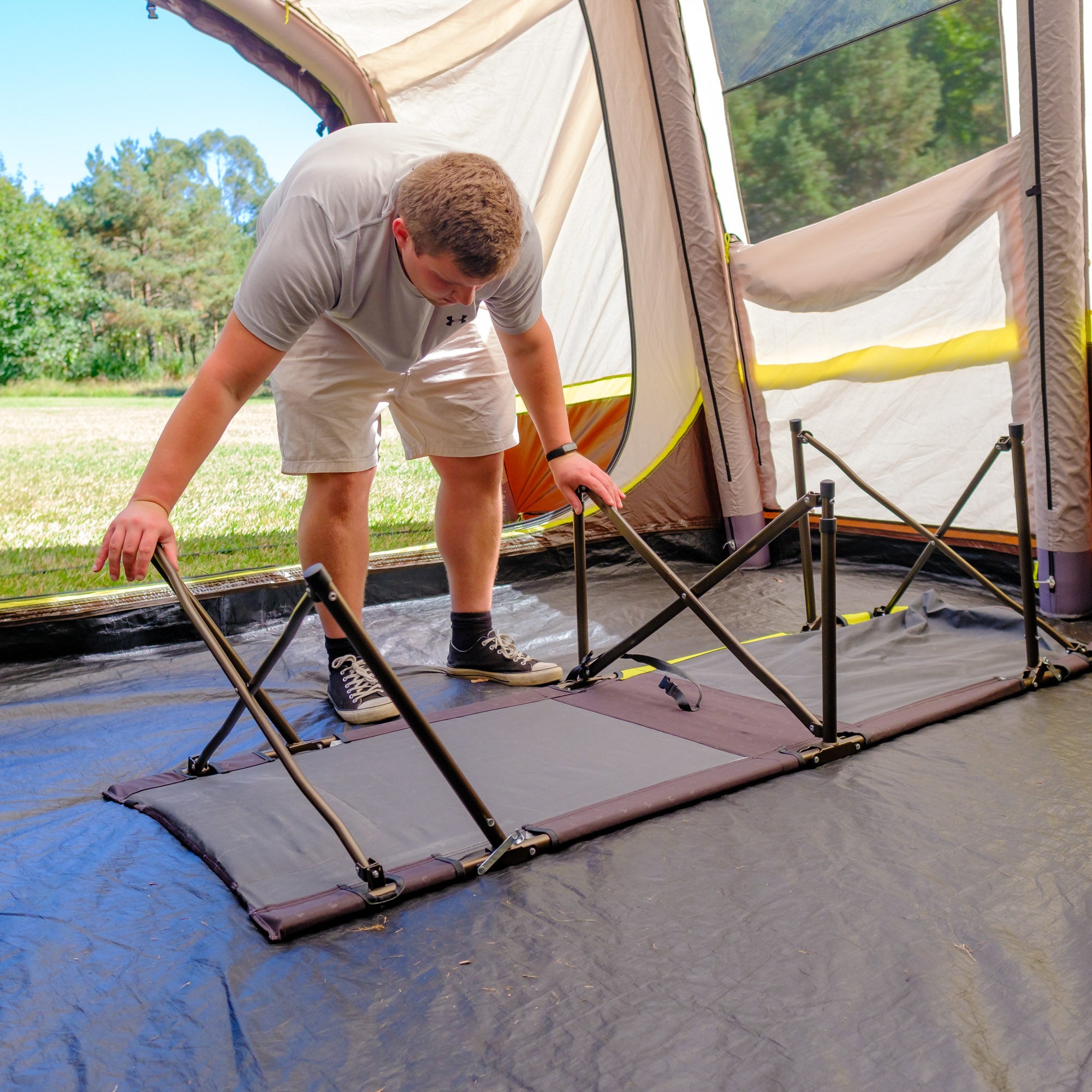 Z Leg Single Camp Cot Stretcher